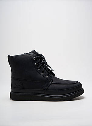 Bottines/boots tissage satiné bout rond noir UGG homme