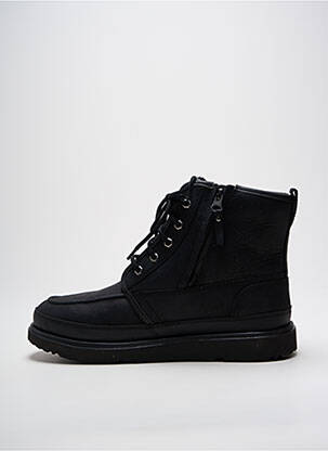 Bottines/boots tissage satiné bout rond noir UGG homme