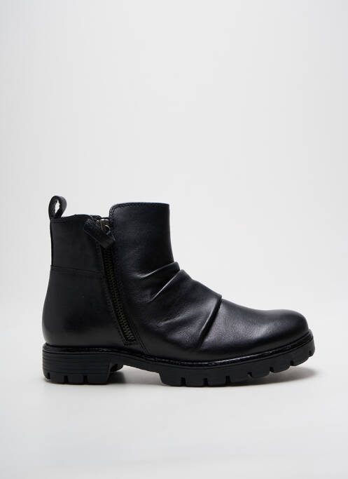 Bottines/boots matière lisse talon plat jusqu'à 3cm noir ARA femme