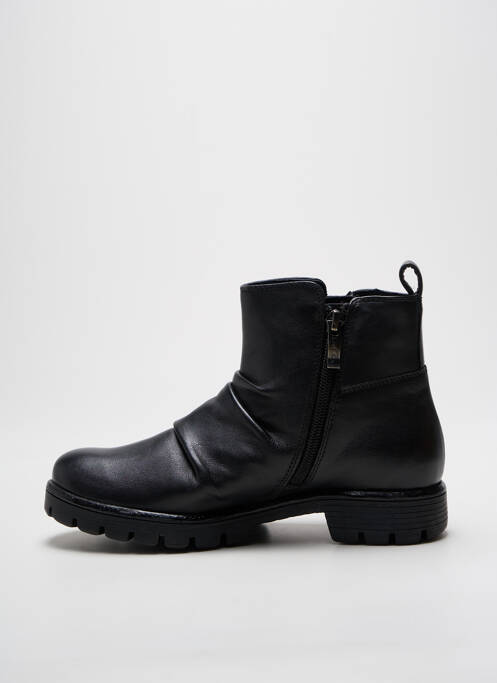 Bottines/boots matière lisse talon plat jusqu'à 3cm noir ARA femme