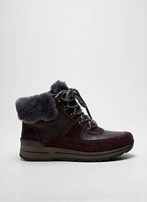 Baskets nubuck talon plat jusqu'à 3cm violet ARA femme