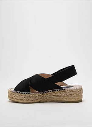 Espadrilles bout ouvert talon de 4 à 6cm noir GAIMO femme