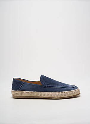 Mocassins nubuck talon plat jusqu'à 3cm bleu BRUNOS femme