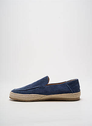 Mocassins nubuck talon plat jusqu'à 3cm bleu BRUNOS femme