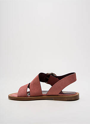 Sandales/nu pieds chiquet talon plat jusqu'à 3cm rose AVRIL GAU femme