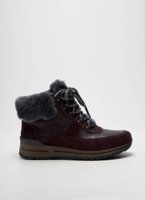 Baskets nubuck talon plat jusqu'à 3cm violet ARA femme