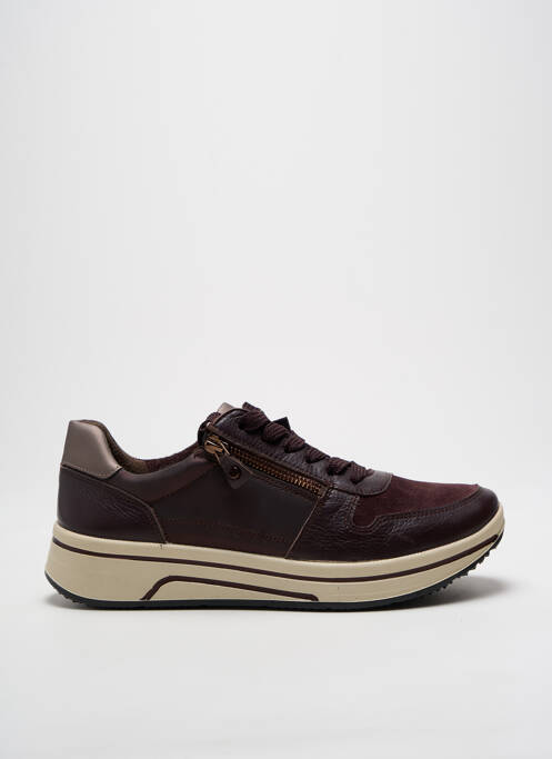 Baskets matière lisse talon de 4 à 6cm violet ARA femme