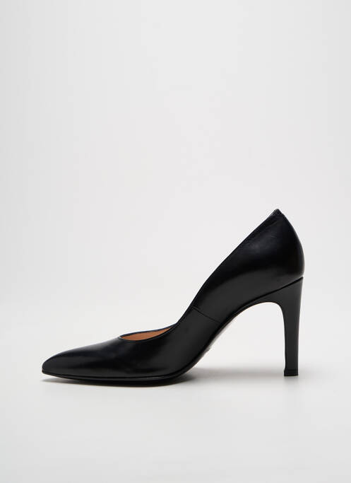 Escarpins tissage satiné talon de 7 à 9cm noir FREELANCE femme