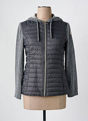 Doudoune manches longues a capuche gris SUN VALLEY femme