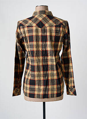 Chemisier imprimé fantaisie manches longues noir WRANGLER femme