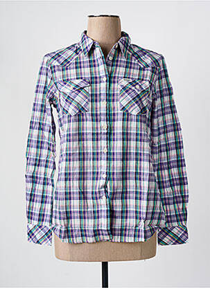 Chemisier imprimé fantaisie manches longues violet WRANGLER femme