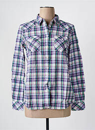 Chemisier imprimé fantaisie manches longues violet WRANGLER femme