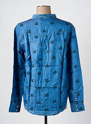 Chemisier imprimé fantaisie manches longues bleu LEE femme