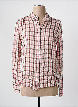 Chemisier coupe cintrée manches longues rose WRANGLER femme