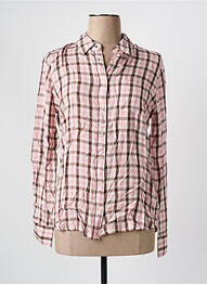 Chemisier coupe cintrée manches longues rose WRANGLER femme