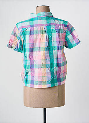 Chemisier imprimé fantaisie manches courtes vert WRANGLER femme