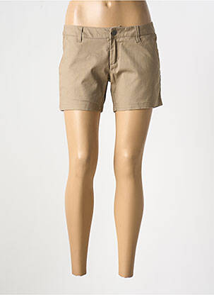 Short fermeture zippée sous rabat boutonné taille normale marron VOLCOM femme
