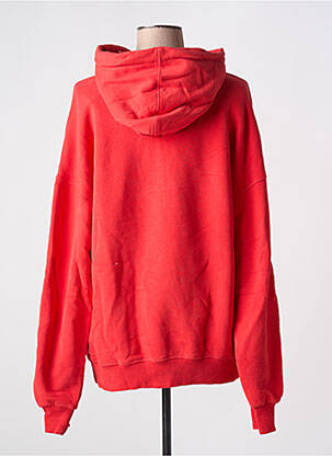 Sweat-shirt à capuche broderie manches longues rouge SUPERDRY femme