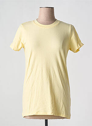 T-shirt stretch manches courtes jaune C17 femme
