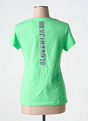 T-shirt sérigraphie floquée manches courtes vert ADIDAS femme