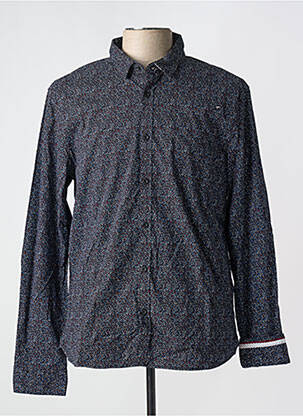 Chemise manches longues imprimé fantaisie bleu TEDDY SMITH homme