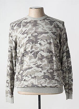 Pull col rond manches longues gris JULES homme