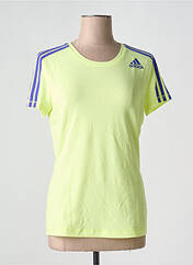 T-shirt jaune ADIDAS pour femme seconde vue