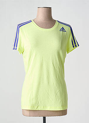 T-shirt jaune ADIDAS pour femme
