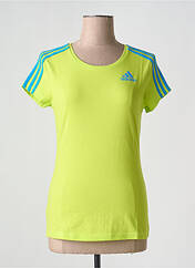 T-shirt vert ADIDAS pour femme seconde vue