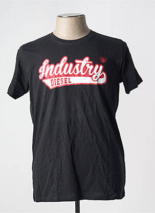 T-shirt noir DIESEL pour homme