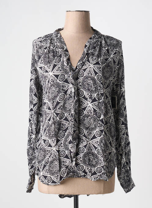 Blouse imprimé fantaisie manches longues noir VOLCOM femme