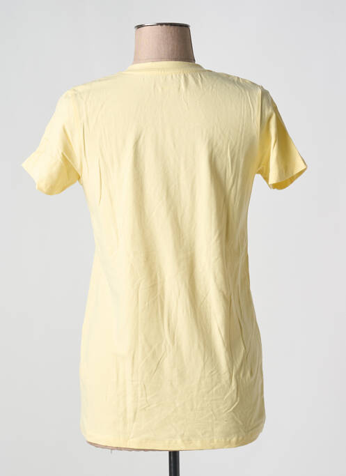 T-shirt stretch manches courtes jaune C17 femme