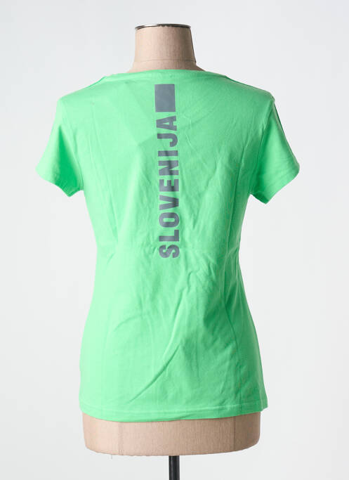 T-shirt sérigraphie floquée manches courtes vert ADIDAS femme