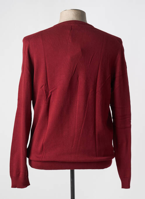 Pull col v manches longues rouge BRICE homme