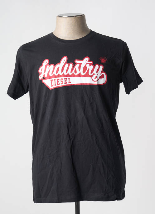 T-shirt coupe droite manches courtes noir DIESEL homme