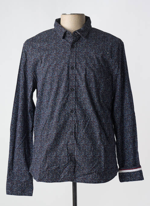 Chemise manches longues bleu TEDDY SMITH pour homme