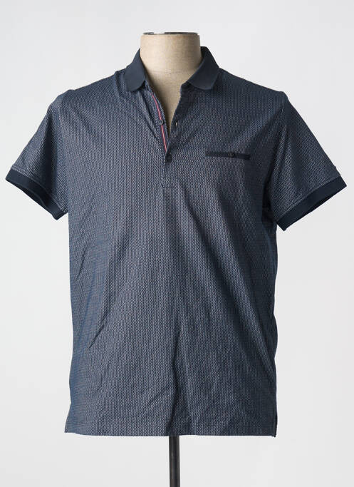 Polo bleu TEDDY SMITH pour homme