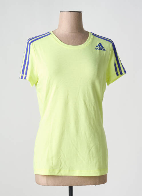 T-shirt jaune ADIDAS pour femme