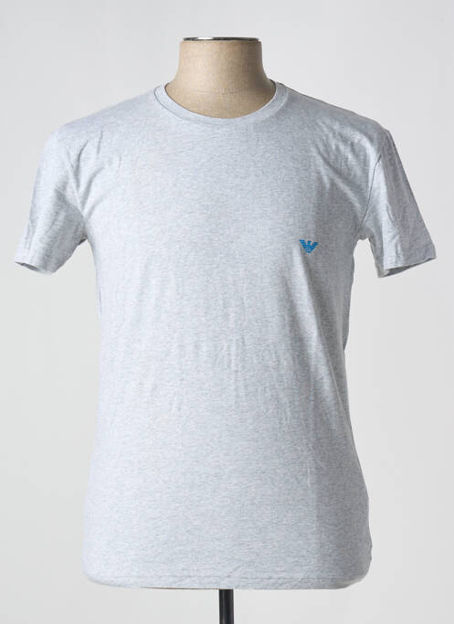 T-shirt gris EMPORIO ARMANI pour homme