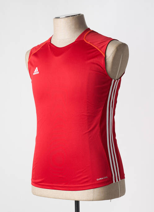 T-shirt rouge ADIDAS pour homme