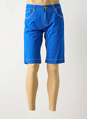 Bermuda tissage popeline taille normale bleu DESIERTO homme