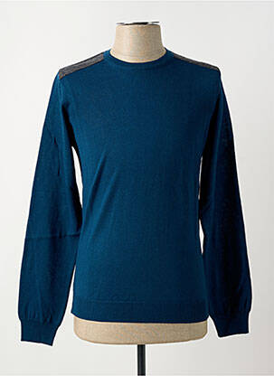 Pull stretch manches longues bleu BRICE homme