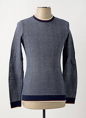 Pull stretch manches longues bleu JULES homme