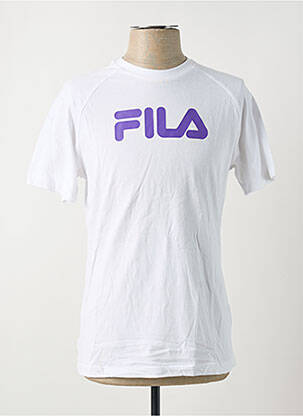 T-shirt coupe cintrée manches courtes violet FILA homme