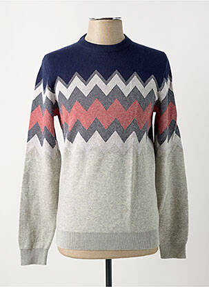 Pull gris BRICE pour homme