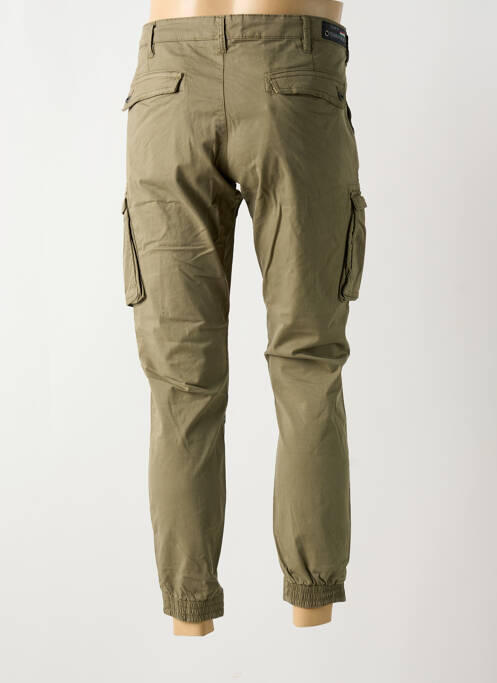 Pantalon cargo resserrée sur le bas taille normale vert JUST EMPORIO homme