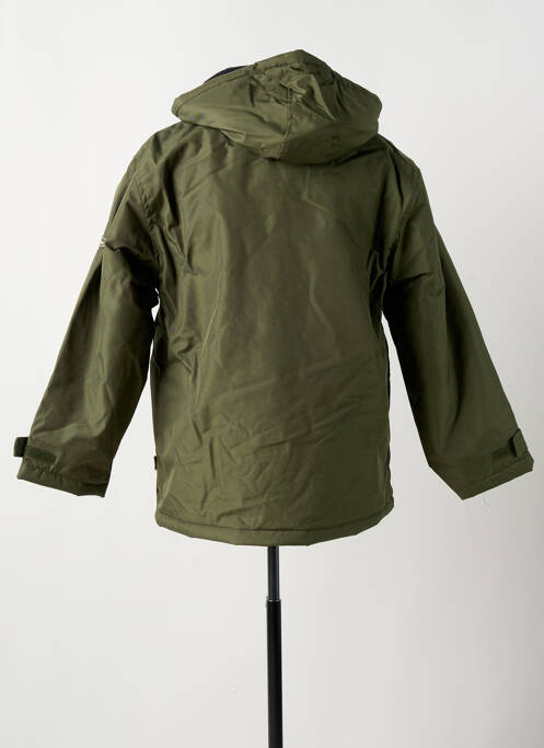 Parka poches a capuche vert WORLDFIVE garcon