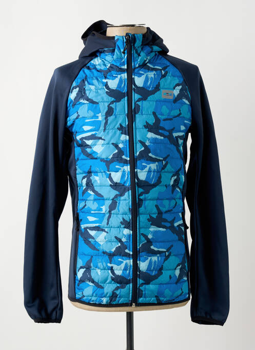 Doudoune manches longues a capuche bleu JACK & JONES homme