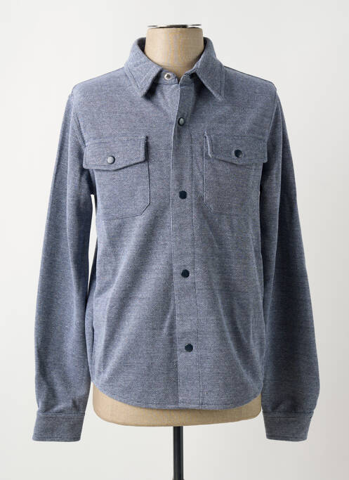 Chemise manches longues coupe cintrée bleu JUST EMPORIO homme