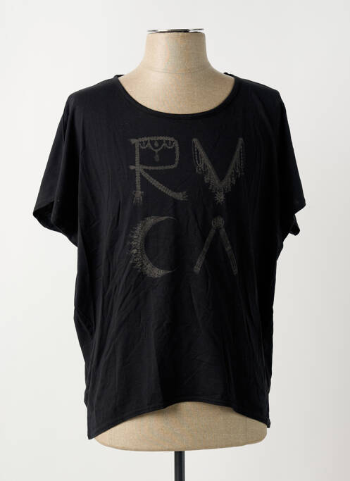 T-shirt imprimé fantaisie manches courtes noir RVCA femme